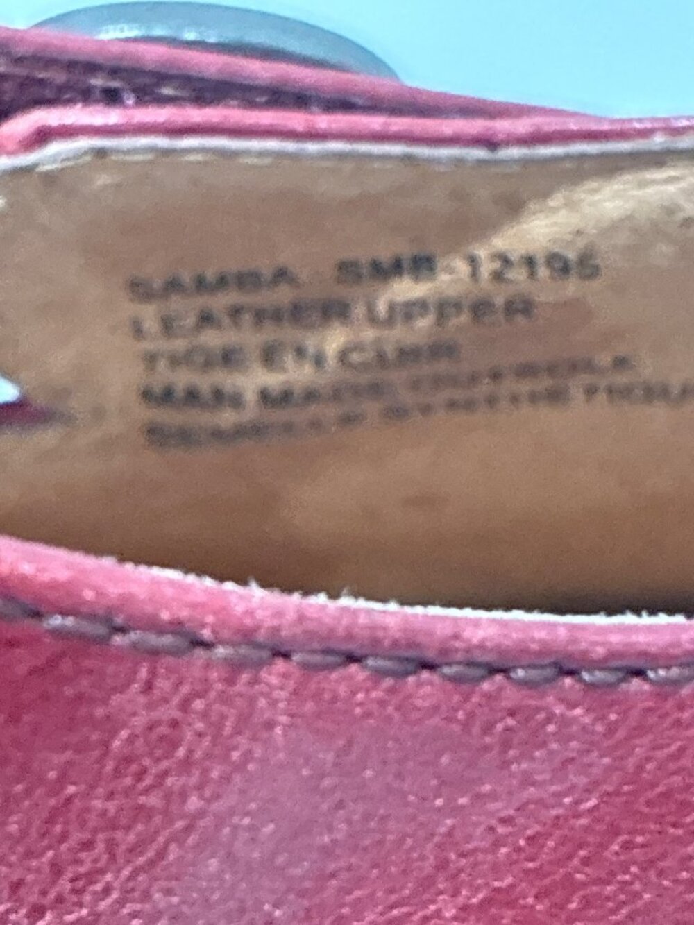 Taos woman’s Mary Jane heels shoes color red leather size 7 - Picture 5 of 8